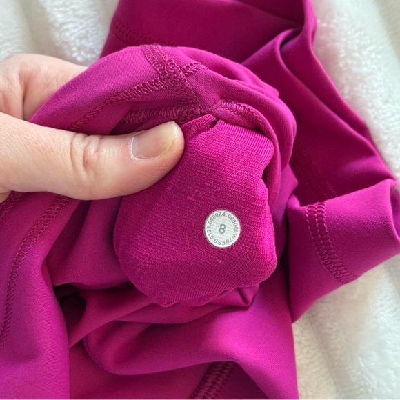 lululemon athletica Women's Magenta Bike Shorts - Picture 7 of 7